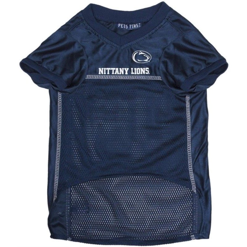 Pets First NCAA College Penn State Nittany Lions Mesh Jersey for DOGS & CATS, Medium. Licensed Dog Jersey with your Favorite Football/Basketball College Team